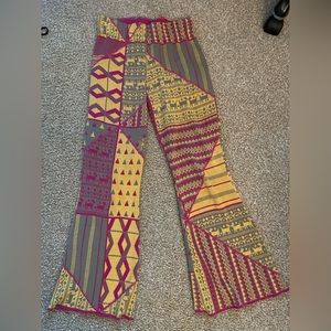 Free people sweater knit flared pants- XS